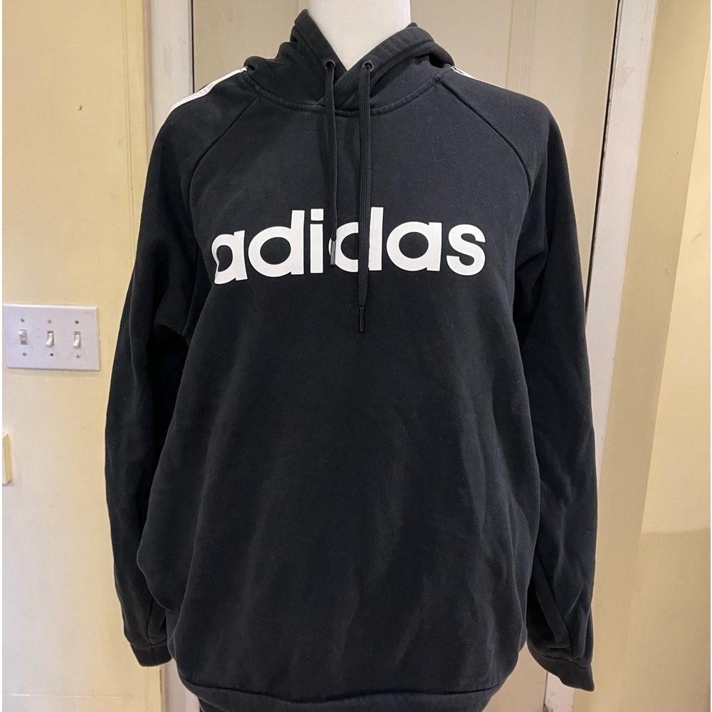 Adidas black hoodie in great condition